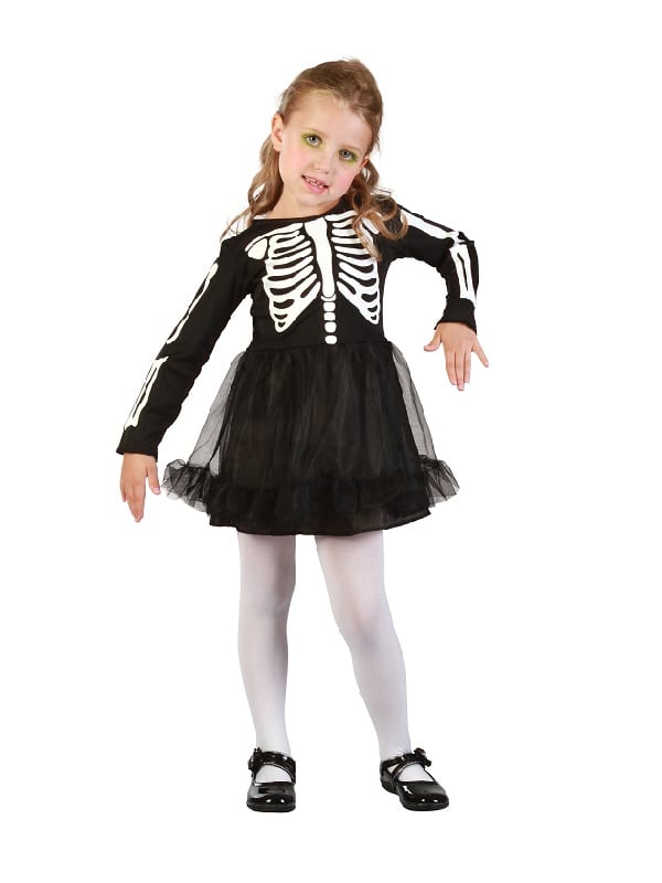 Skeleton Girl Toddler - Costumes R Us Fancy Dress
