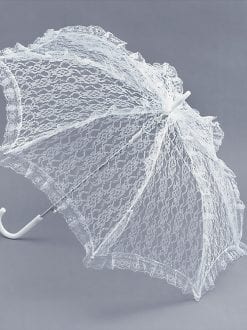 parasol white lace