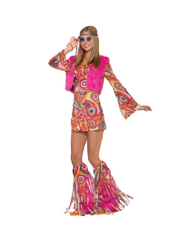 Groovy Hippy Costume - Costumes R Us Fancy Dress