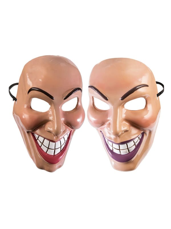 Smilling/Normal Face Female Transparent Mask Sold Assorted Fancy Dress Accessory 