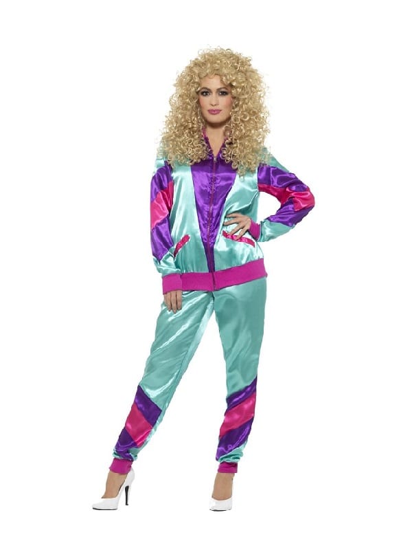 Adult 80s Shell Suit Costume Scouser Tracksuit Femina Men Fancy Dress  Outfit UK♢ | eBay