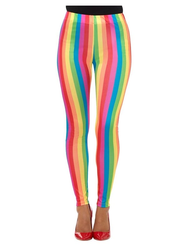 Rainbow Clown Leggings - Costumes R Us Fancy Dress