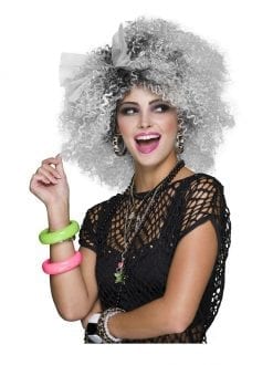 80s Pop Icon Two Tone Wig 1