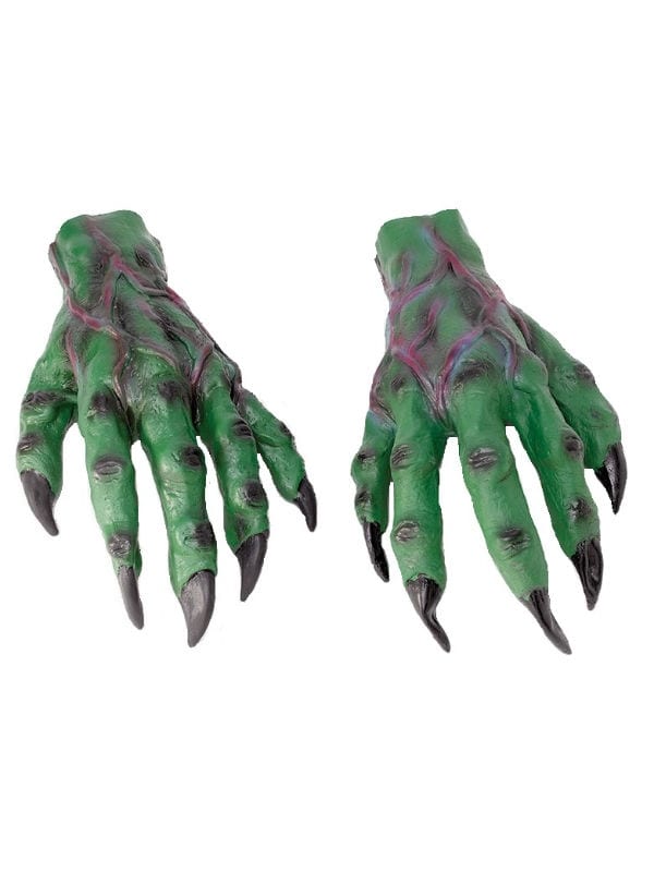 Horror Hands - Green - Costumes R Us Fancy Dress
