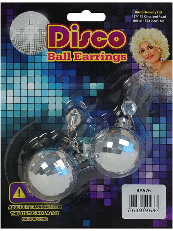 70s Disco Ball Earrings | Costumes R Us