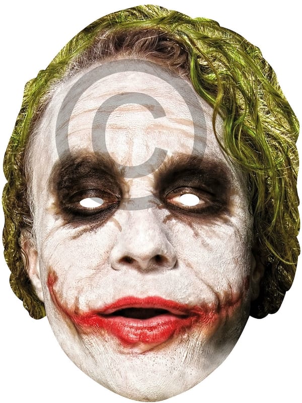 Joker Card Face Mask - Costumes R Us LTD Fancy Dress