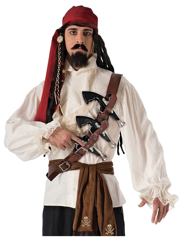 Buccaneer Gun Belt Toy Caribbean Pirate Fancy Dress Halloween Costume Accessory